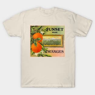 Sunset Brand crate label, circa 1912 T-Shirt